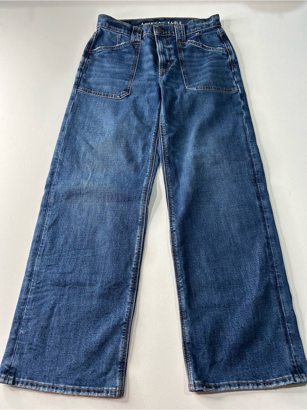 American Eagle Outfitters Women’s Boyfriend Jeans - Dark Blue Denim